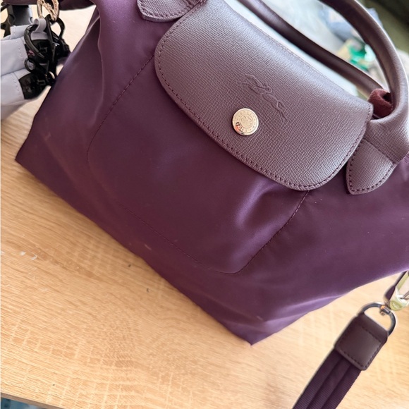 Longchamp Le Pliage Neo Crossbody Top-Handle Shoulder Bag in Deep Purple - Picture 2 of 8